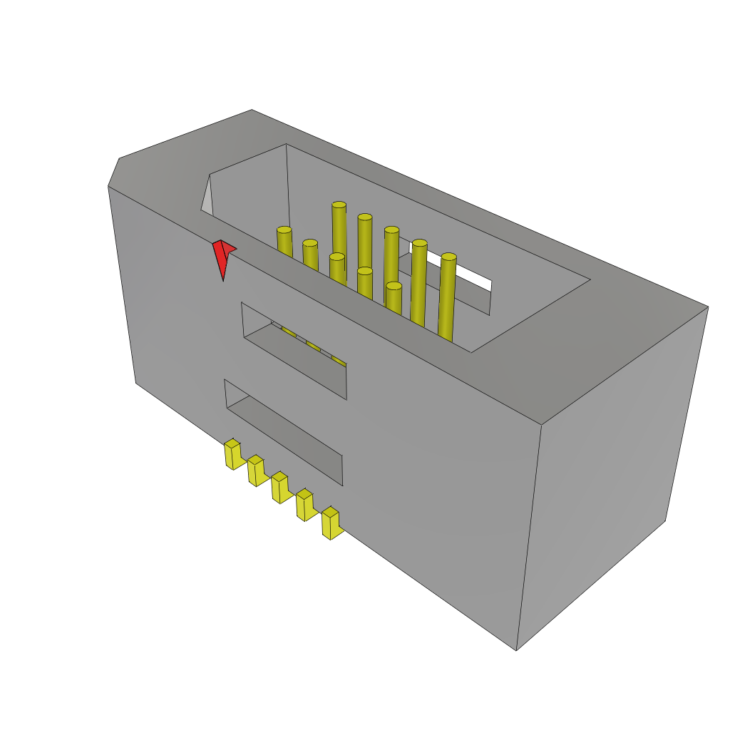 Conn Shrouded Header HDR 10 POS 0.8mm Solder ST SMD Tray