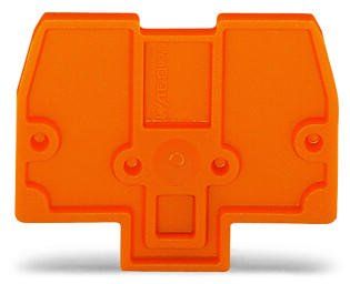 Connector Accessories End and Intermediate Plate Straight Orange Box