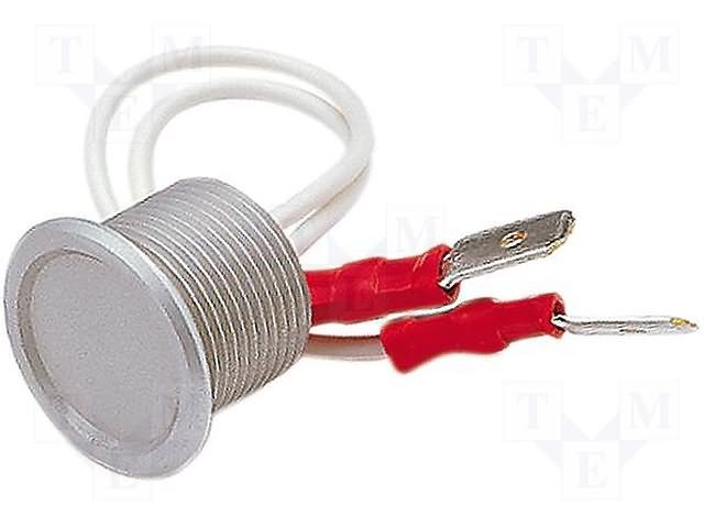 Switch Piezo N.O. SPST 1A 32VAC 48VDC 10VA Impulse Quick Connect Panel Mount Box