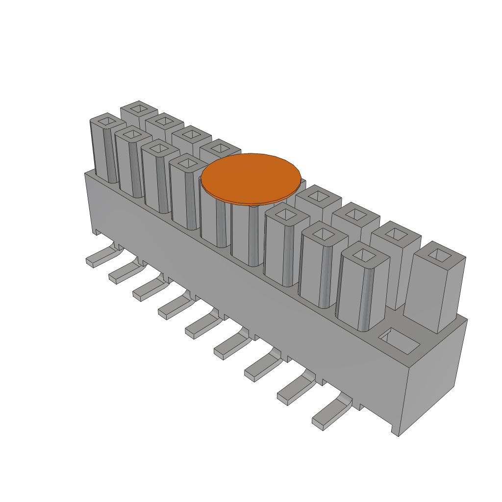 .100 Inch Mini Mate® Isolated Power Connector Socket Strip