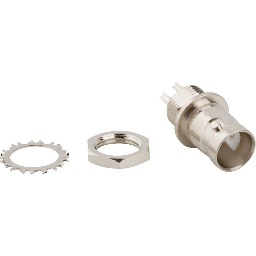 RF Twinaxial-BNC Connector, Female, Panel Mount, Solder Terminal, Receptacle,