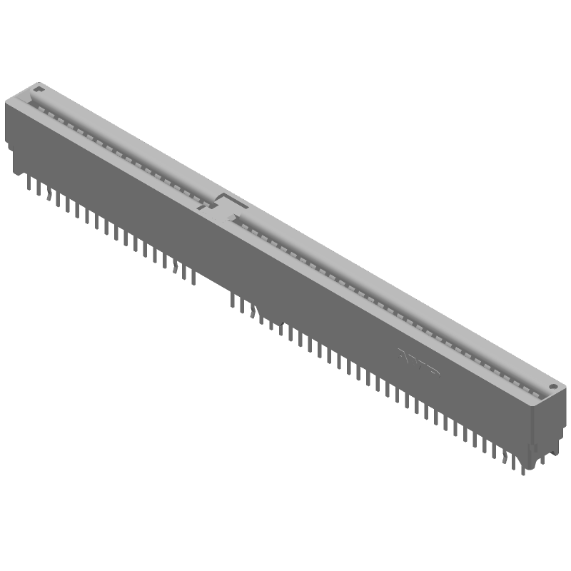 98 Pos Card Edge Connector, 2.54mm Pitch, Vertical, Female