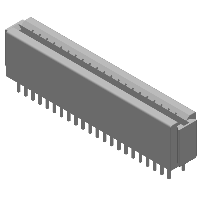 Card Edge Connector 22 Pos 2.54mm Solder ST Thru-Hole