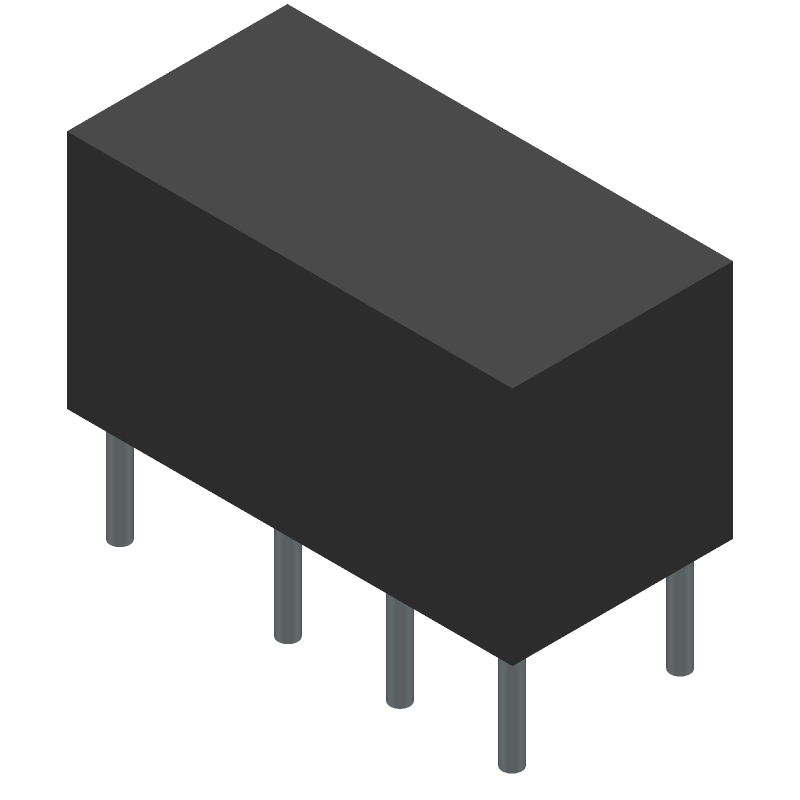 DPDT Signal Relay 24VDC 3A THT