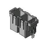 Connector Accessories 5 POS Straight Shroud Nylon Black