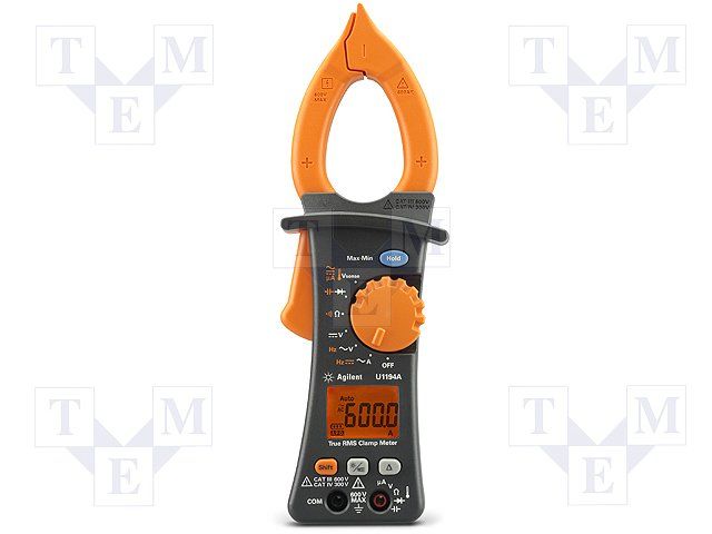 Current clamp meter 600 AAC 600 ADC TRMS, U1194A, Keysight