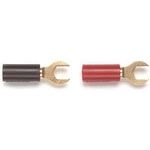 Spade Lug Terminal Copper Alloy Black/Red 36.07mm Gold