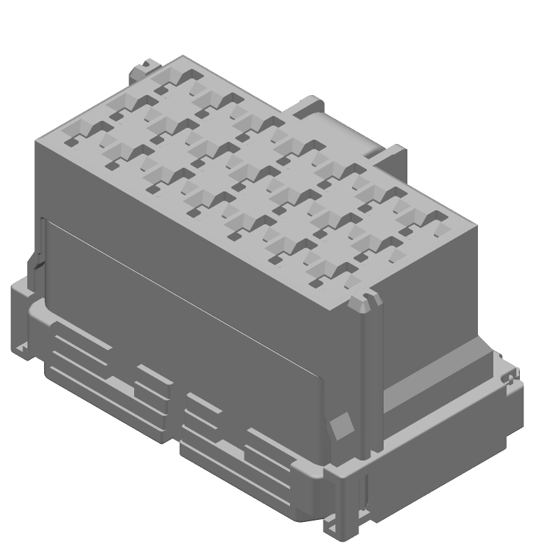 21 Pos Female Receptacle, Wire-to-Wire, Signal, Crimp, IP67