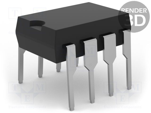 Logic IC Output Optocoupler, 1-Element, 5000V Isolation, 1MBps, ROHS COMPLIANT, DIP-8