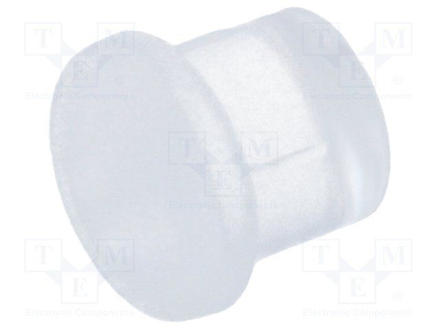 5mm Round Domed LED Light Pipe, 0.125" L, Clear, Panel Mount