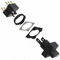 DPDT Pushbutton Switch, 5A, 250VAC, 3 Pos, Panel Mount