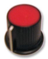 MULTICOMP   CP-LB16-1-2D   KNOB, 16MM, BLACK, CAP 6.4 SHAFT