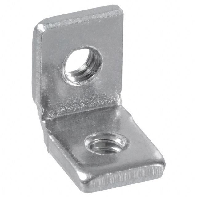 Steel Zinc Angle Bracket 0.343" H x 9.53mm L x 1.57mm T