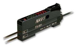 Analog Fiber Optic Sensor Amplifier, PNP Output, DIN Rail Mount