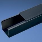 Wiring Ducts Solid Wall Rectangular Polyvinyl Chloride Black