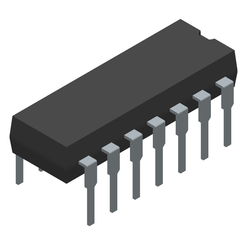 Infrared Encoder/Decoder -40°C to 85°C 14-Pin PDIP Tube