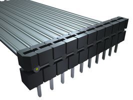 SAMTEC         IMS-19-T             Board-To-Board Connector, IMS Series, 19 Contacts, Receptacle, 2.54 mm, IDC / IDT, 1 Rows