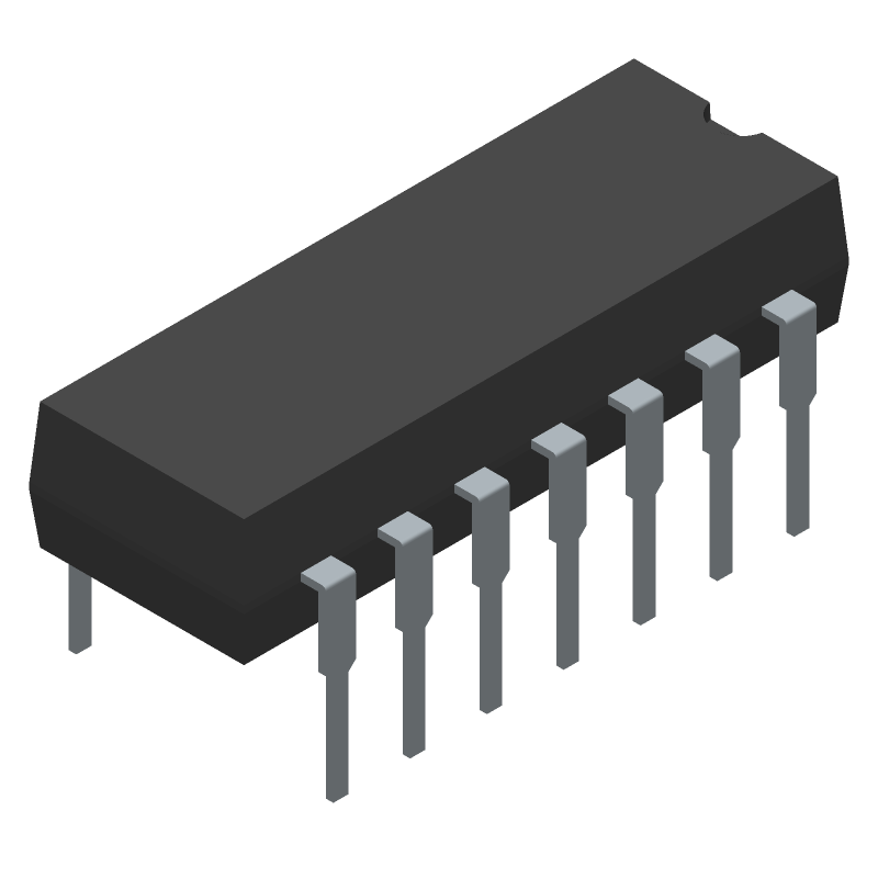 HV Gate Driver IC, 2-Ch, 650mA, 400kHz, PDIP