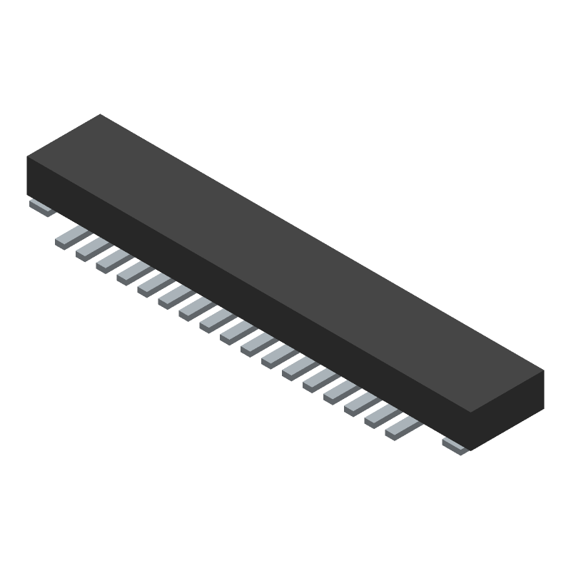 34 Pos 0.4mm Pitch Header, 2 Rows, SMT, 60V, 5A