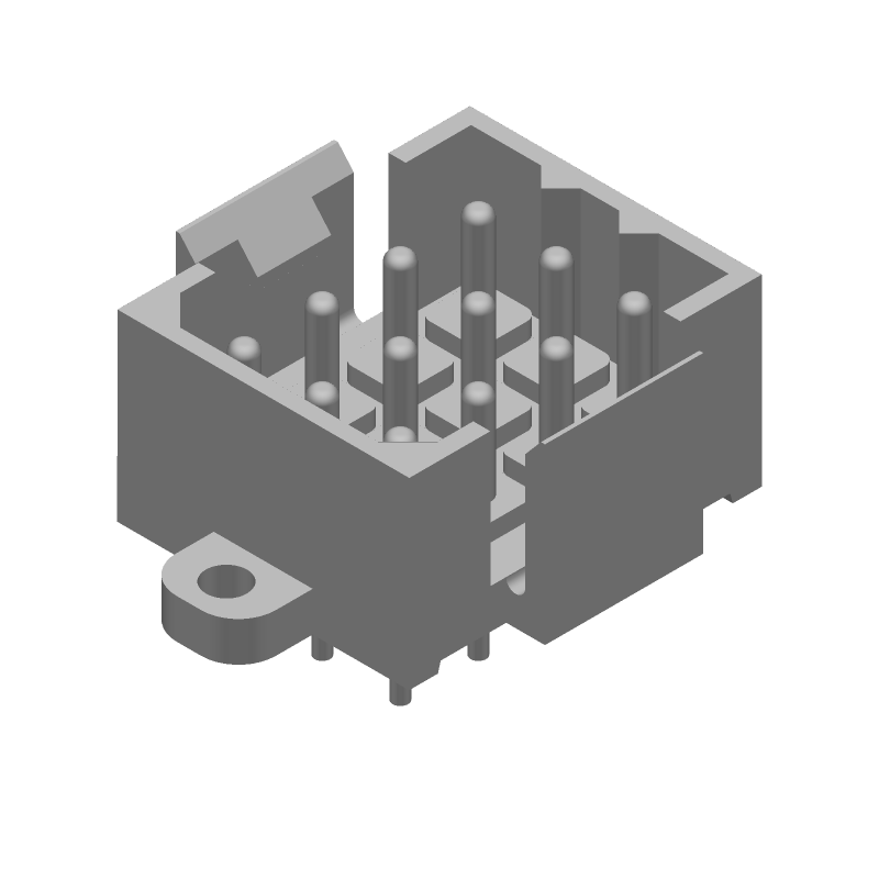 12 Pos Male Pin Header, Wire-to-Board, 7.5A, Gold, 600V, TH