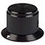 Control Knob, Round/Skirt Black Arrow