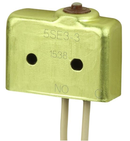 Switch Snap Action N.O. SPST Plunger Wire Lead 5A 250VAC 30VDC 4.73N Screw Mount