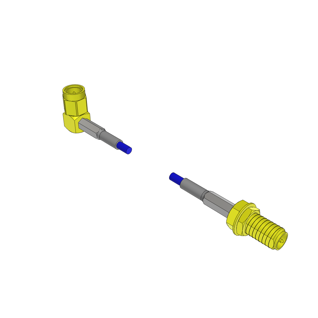 Cable Assembly Coaxial 0.51m 26AWG SMA to SMA M-F Bag