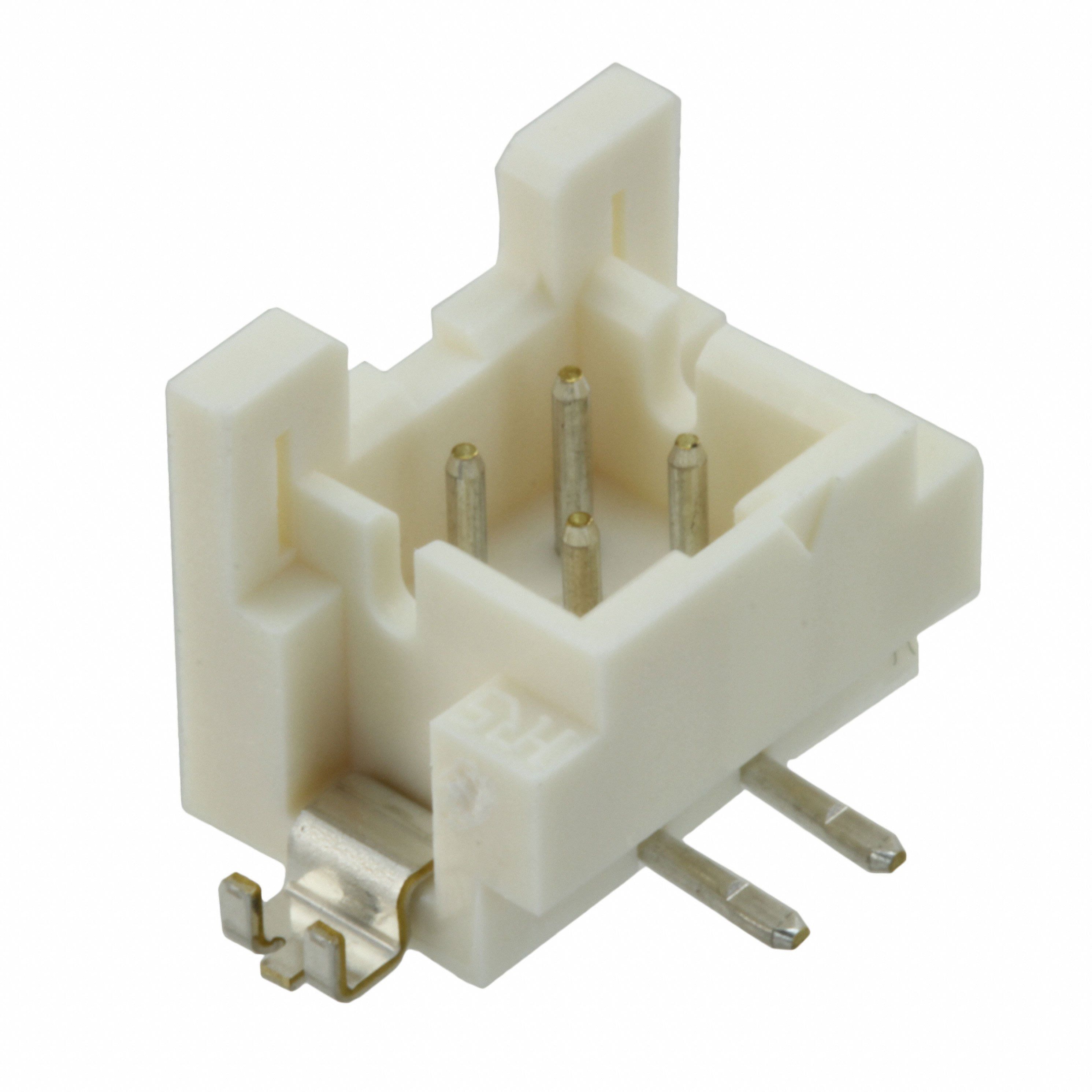 4 Pos 2mm Shrouded Header, Male, SMD/SMT, Tin Plated