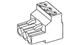 3 Pos 5mm Pitch RA Screw Terminal Block, 15A, 300V, Grey