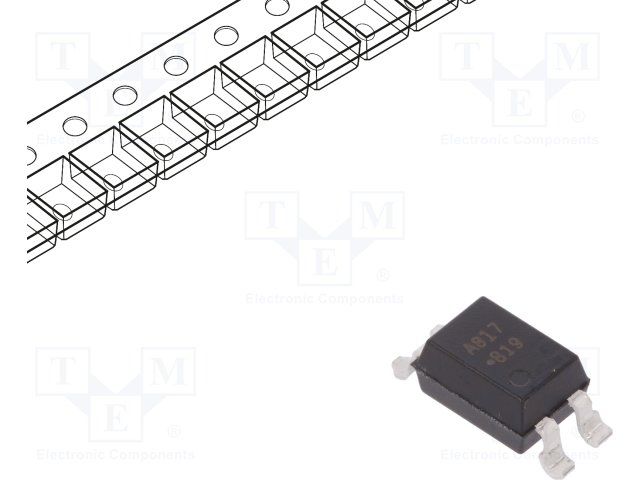 1-Ch Transistor Output Optocoupler, 5kV Isolation, 50mA, SMD