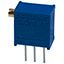 Cermet Trimmer Potentiometer, 20kR, 0.5W, 10% Tol, 25 Turn, Horizontal