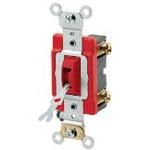 Switch Toggle OFF ON SPST Locking Lever Screw 20A 277VAC 1491.4VA Panel Mount with Frame