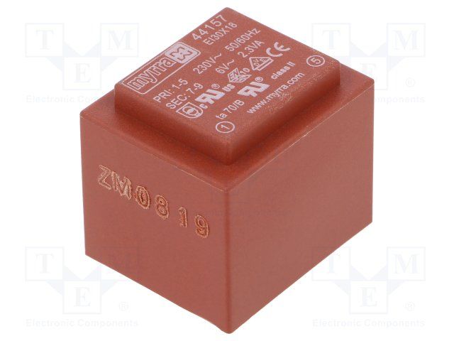 Power Transformer 4000Vrms 2.3VA 6 Terminal PC Pin Thru-Hole