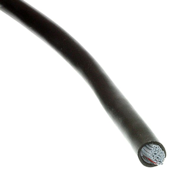 25C 28AWG PVC Flat Cable, 300V, 8.4mm, 100ft