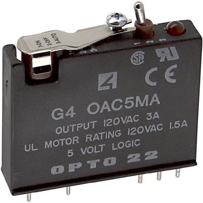 AC Output Relay Module, 140VAC, 3A, 5VDC In, SPST