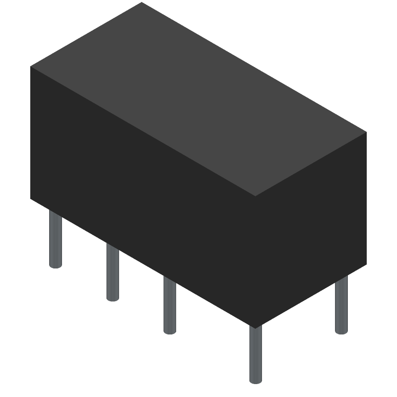 DPDT Signal Relay 5VDC 2A THT