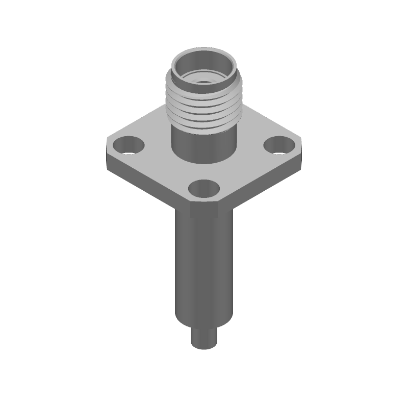 SMA RF Jack Receptacle, 18GHz, 50R, Panel Mount, Gold Plated