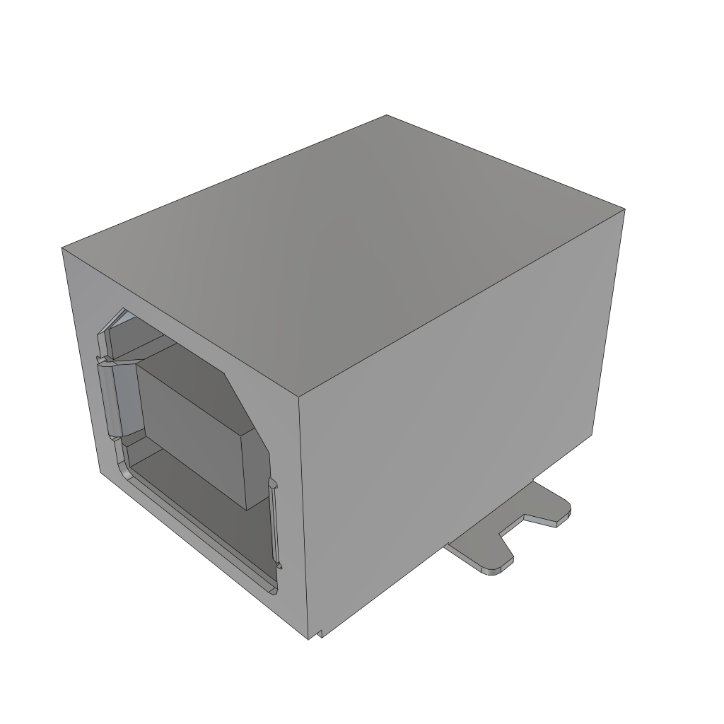 Conn USB F 4 POS 1.25mm Solder RA SMD 4 Terminal 1 Port Tray