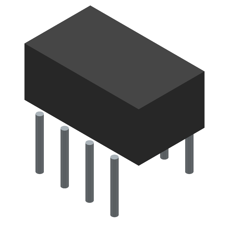 Slide DIP Switch, 4 SPST, Latched, 0.1A, 20VDC, Through Hole