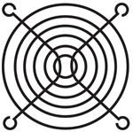 NMB TECHNOLOGIES 055013 Fan Finger Guard, Grille, NMB 3600 Series Axial Fans, 92 mm, 82.4 mm, Steel