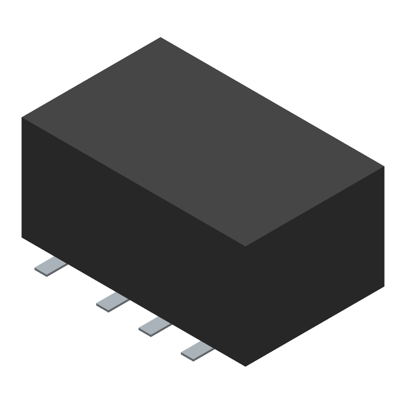 DPDT Relay, 2A, 125VAC/110VDC, 4.5VDC Coil, Surface Mount