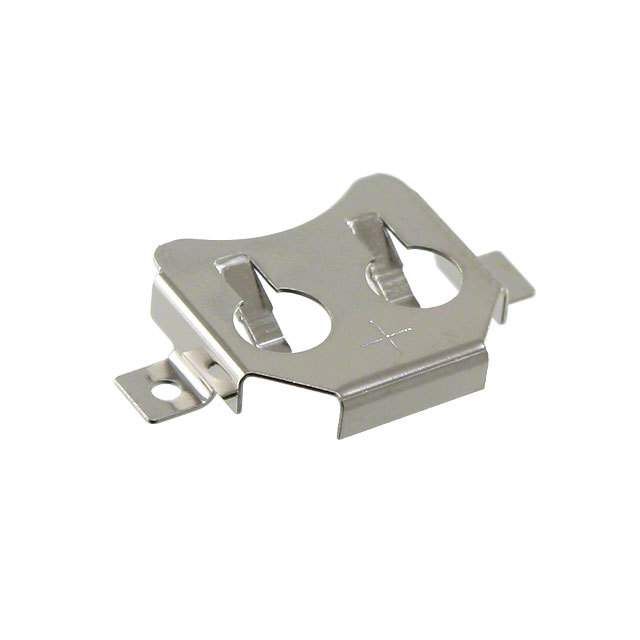 12mm Coin Cell Holder, 1 Cell, SMD/SMT, Bronze