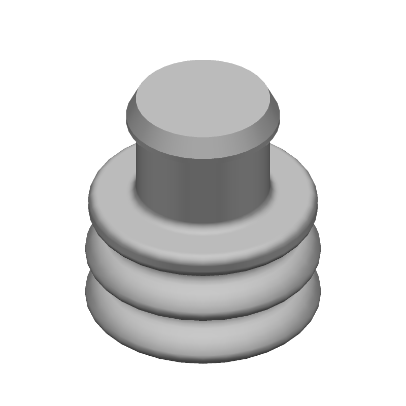 Connector Accessories Cavity Plug Straight Silicone Brown Automotive Loose