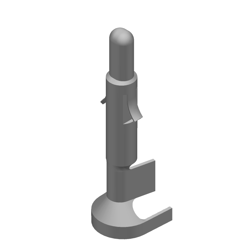 Power Pin Contact, Crimp, 19A, 600V, 13-15AWG, Brass/Tin