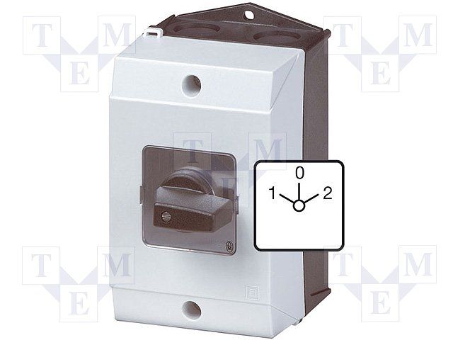 Reversing switch 6.5 kW Switch positions 3 Poles 3, T0-3-8401/I1, Eaton