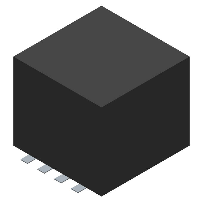 Switching Transformer 1:0.286:0.204 0.8Ohm/0.115Ohm Prim. DCR 0.045Ohm Sec. DCR 7W 8 Terminal Gull Wing SMD