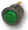 MULTICOMP   R13-244B-02-BG-0A   Rocker Switch, Illuminated, DPST, On-Off, Green, Panel, 20 A