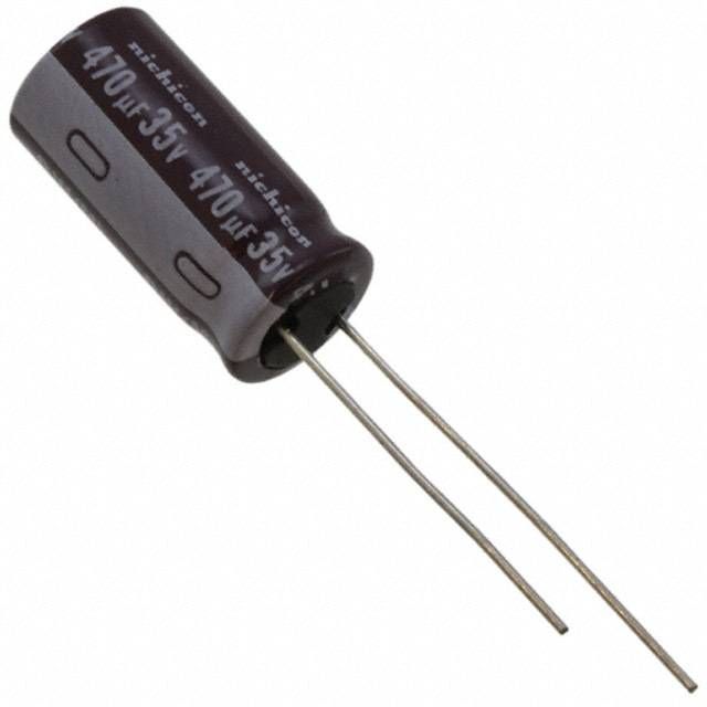 470uF 35V Aluminum Electrolytic Capacitor, Radial, 1.22A Ripple