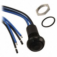 Illuminated Pushbutton Switch, SPDT/DPST, 500mA, 48V, IP67, Black