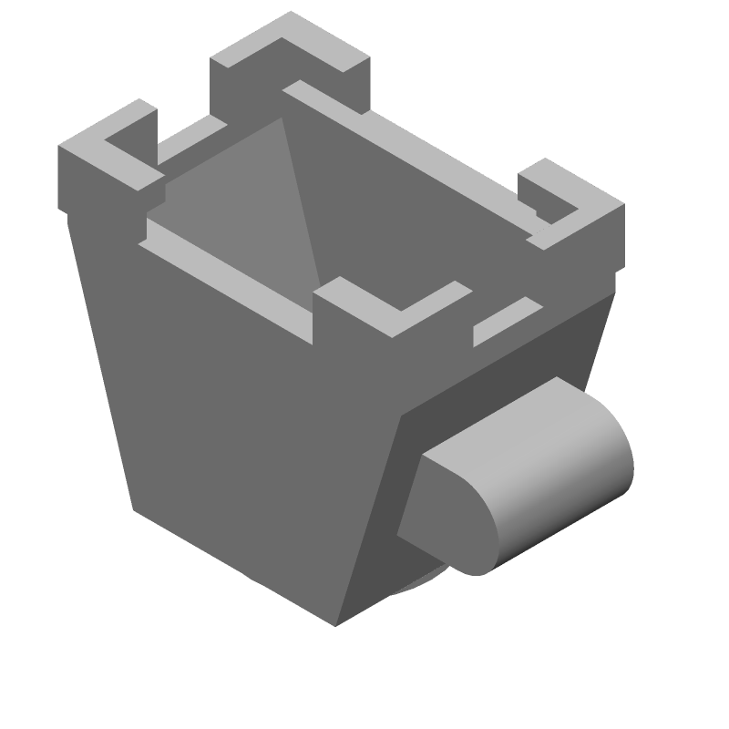 Connector Accessories Strain Relief 15 POS Nylon Brick Red